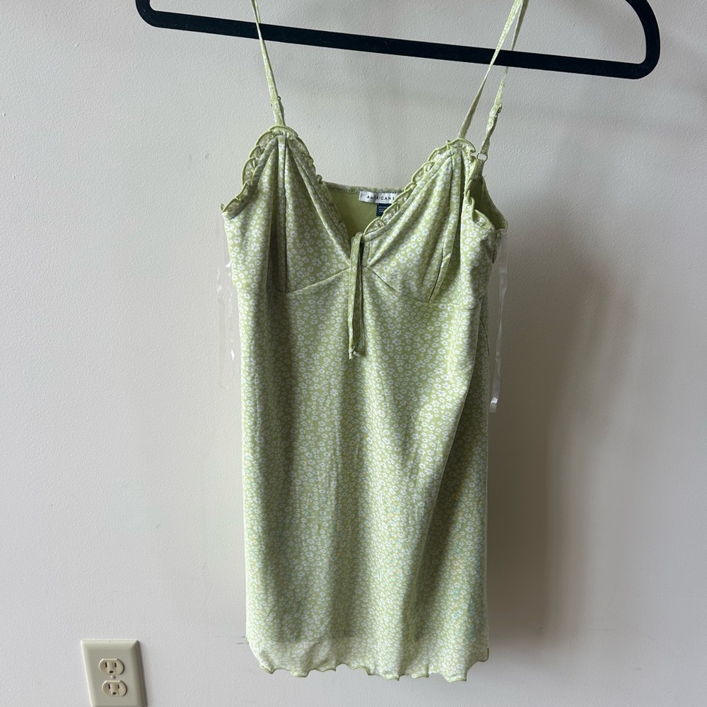 American Eagle Outfitters Green Mini Dress